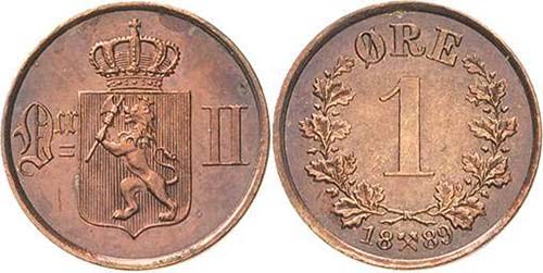 Norwegen Oskar II. 1872-1905 1 ... 