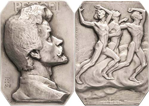 Ungarn - Medaillen  Silberplakette ... 