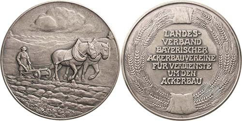 Bayern-Medaillen  Silbermedaille ... 