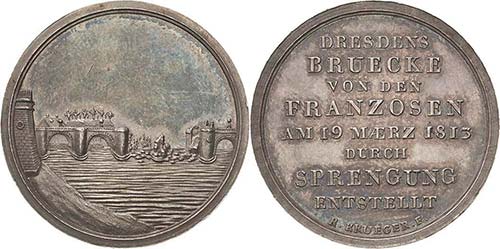 Dresden  Silbermedaille 1813 (C. ... 