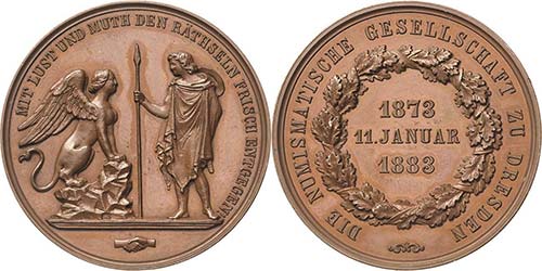 Dresden  Bronzemedaille 1883 (M. ... 
