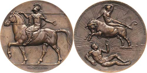 Dresden  Bronzegußmedaille 1914 ... 