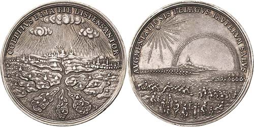 Erfurt-Stadt  Silbermedaille 1695 ... 
