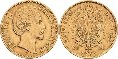 Bayern Ludwig II. 1864-1886 20 ... 