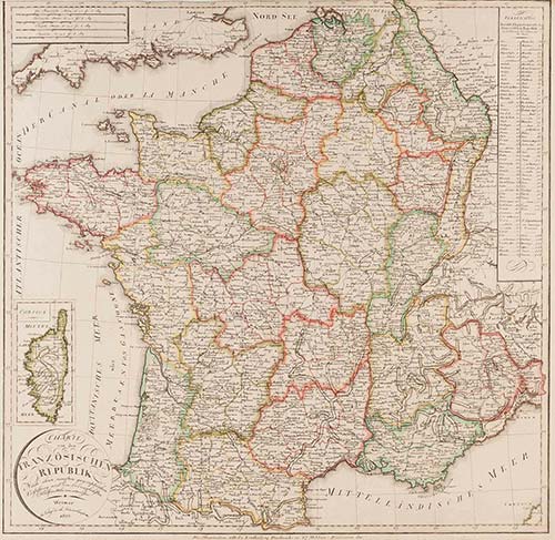 Ausland-Landkarten Frankreich ... 