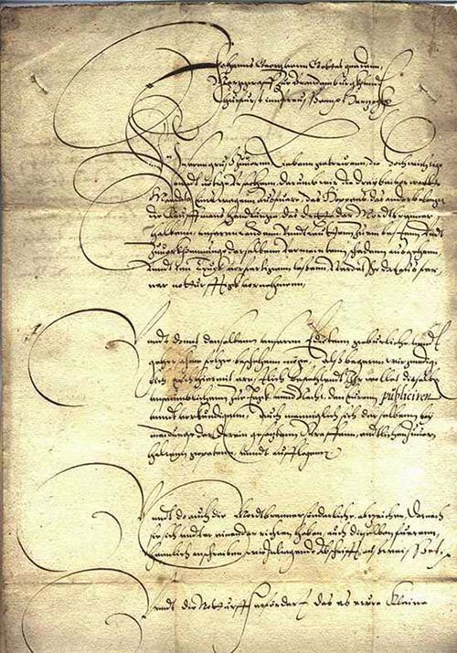  Brandenburg Brief 1590 Warnung ... 
