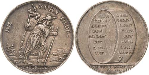 Judaica  Silbermedaille 1694 (C. ... 