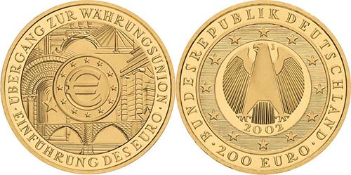Gedenkmünzen  200 Euro 2002 J ... 