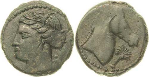 Zeugitana Karthago  Bronze 3. Jhd. ... 