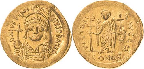  Justinianus I. 527-565 Solidus ... 