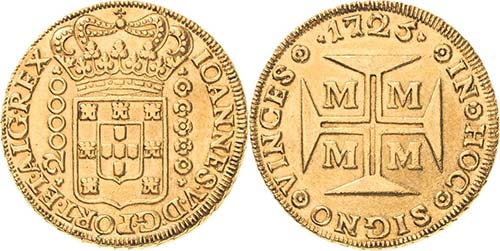 Brasilien Joao V. 1706-1750 20 000 ... 