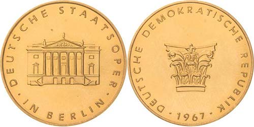Berlin  Goldmedaille 1967 (Münze ... 