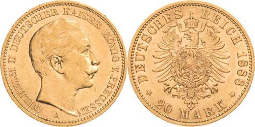 Preußen Wilhelm II. 1888-1918 20 ... 