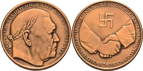 Drittes Reich  Bronzemedaille 1934 ... 