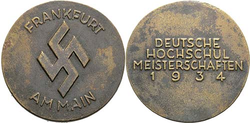 Drittes Reich  Bronzegussmedaille ... 