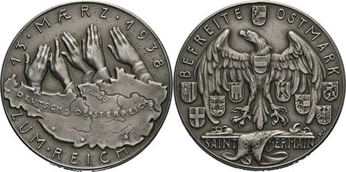 Drittes Reich  Zinkmedaille 1938 ... 