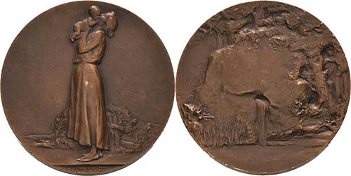 Jugendstil  Bronzemedaille 1904 ... 