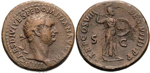 Kaiserzeit Domitian 81-96 As 81, ... 