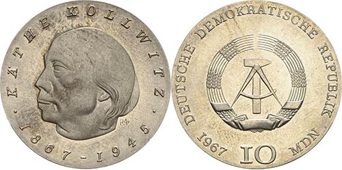 Gedenkmünzen  10 MDN 1967 ... 