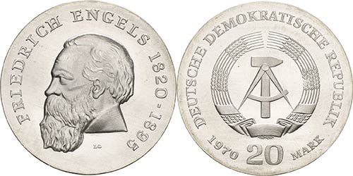 Gedenkmünzen  20 Mark 1970. ... 