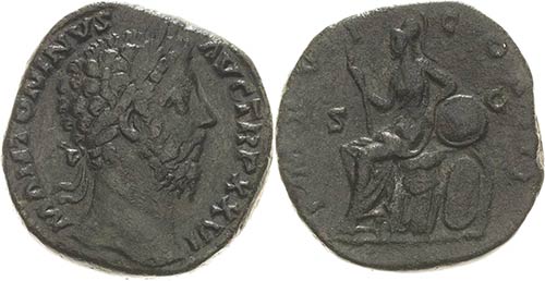 Kaiserzeit Marcus Aurelius 161-180 ... 