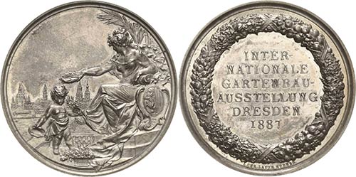 Dresden  Silbermedaille 1887 ... 