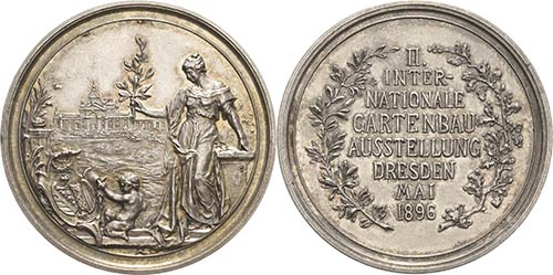 Dresden  Silbermedaille 1896 ... 