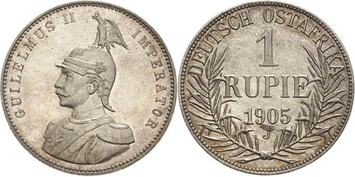 Deutsch-Ostafrika  1 Rupie 1905 J  ... 