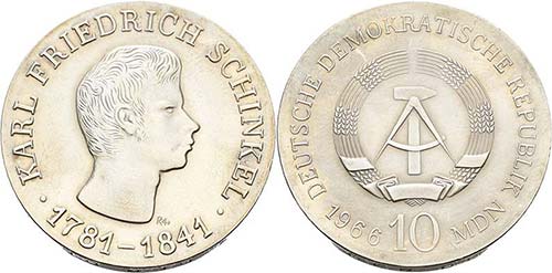 Gedenkmünzen  10 MDN 1966 ... 