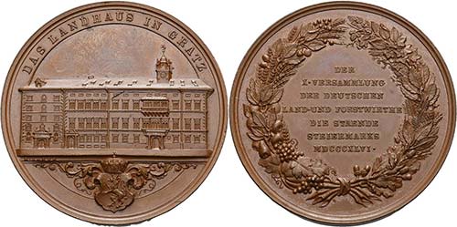 Medaillen Graz Bronzemedaille 1846 ... 