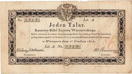 AuslandPolen 1 Talar 1.12.1810. ... 