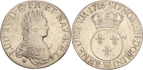 FrankreichLudwig XV. 1715-1774 Ecu ... 