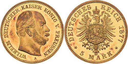 PreußenWilhelm I. 1861-1888 5 ... 