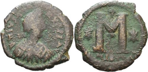  Justinianus I. 527-565 40 Nummi ... 