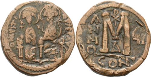  Justinus II. 565-578 40 Nummi ... 