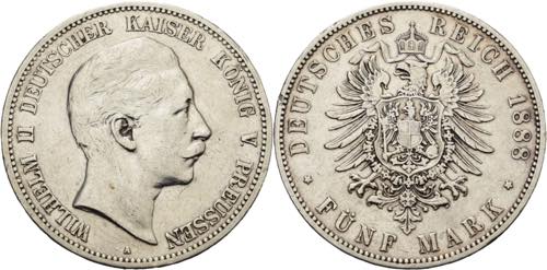 Preußen Wilhelm II. 1888-1918 5 ... 