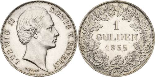 Bayern Ludwig II. 1864-1886 Gulden ... 