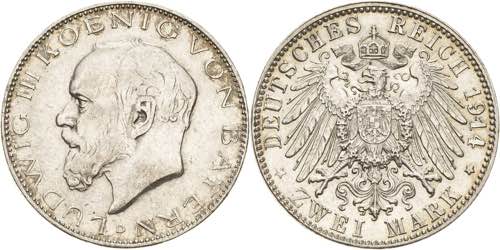 Bayern Ludwig III. 1913-1918 2 ... 