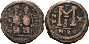  Justinus II. 565-578 40 Nummi 575 ... 