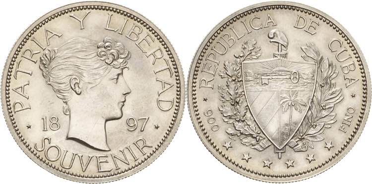 Kuba  Peso 1897. Peso ... 