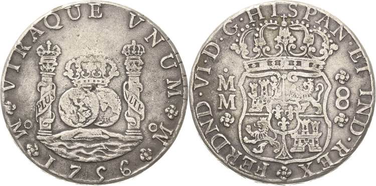 Mexiko Ferdinand VI. 1746-1759 8 ... 
