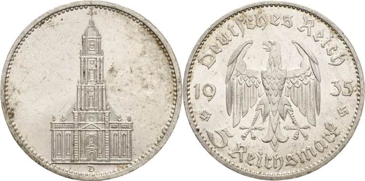 Gedenkausgaben  5 Reichsmark 1935 ... 