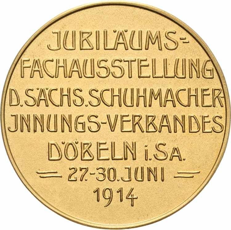 Döbeln Vergoldete Bronzemedaille ... 