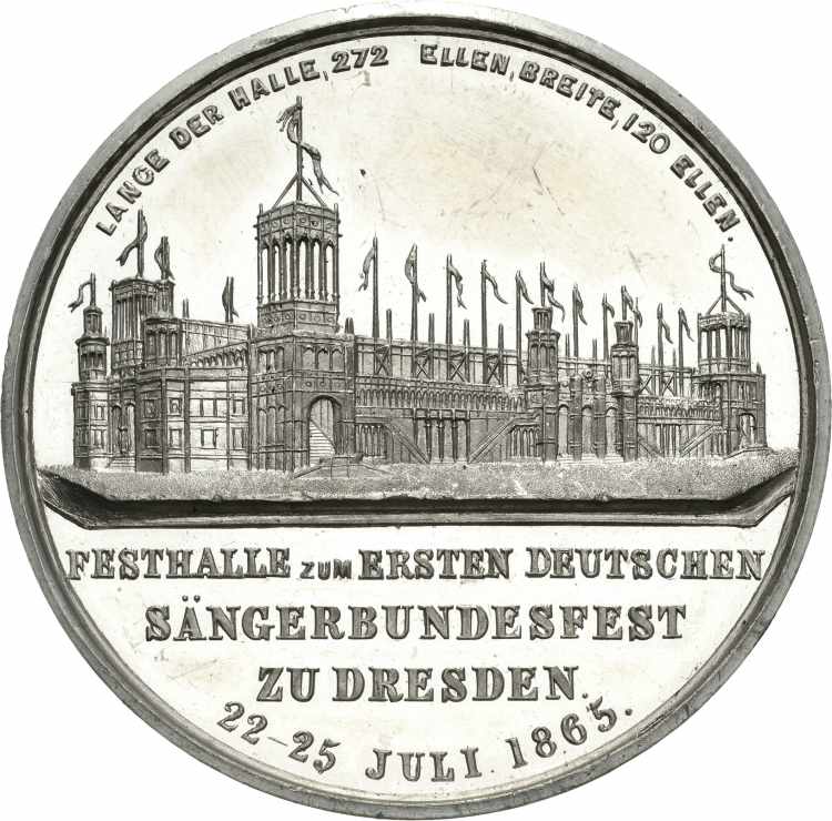 Dresden Zinnmedaille 1865 ... 
