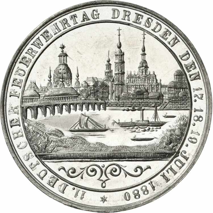 Dresden Zinnmedaille 1880. 11. ... 