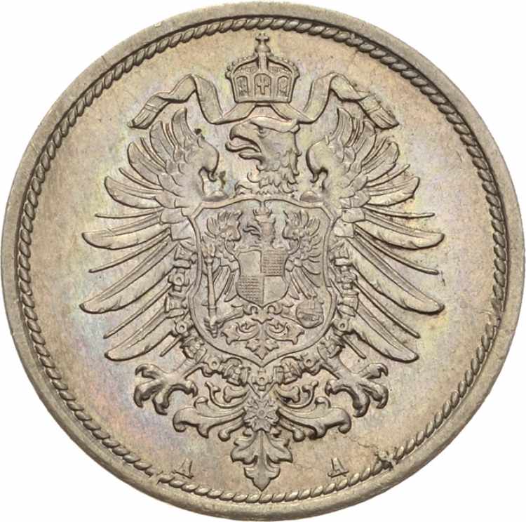 Kleinmünzen 10 Pfennig 1876 A  ... 