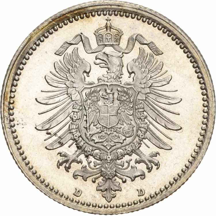 Kleinmünzen 50 Pfennig 1875 D  ... 