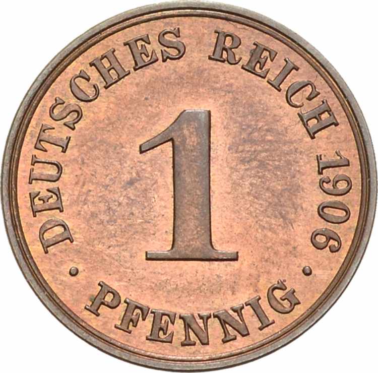 Kleinmünzen 1 Pfennig 1906 A  ... 