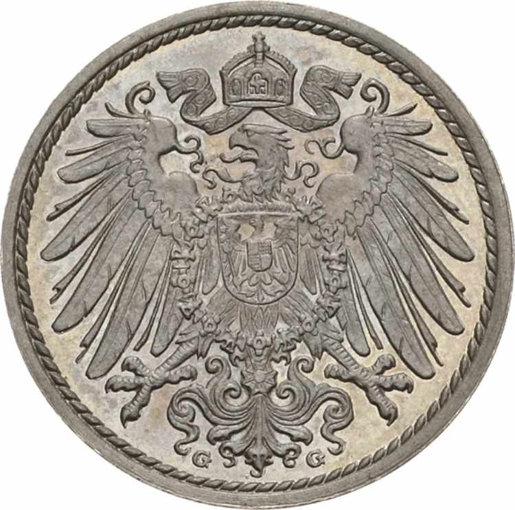 Kleinmünzen 5 Pfennig 1912 G  ... 