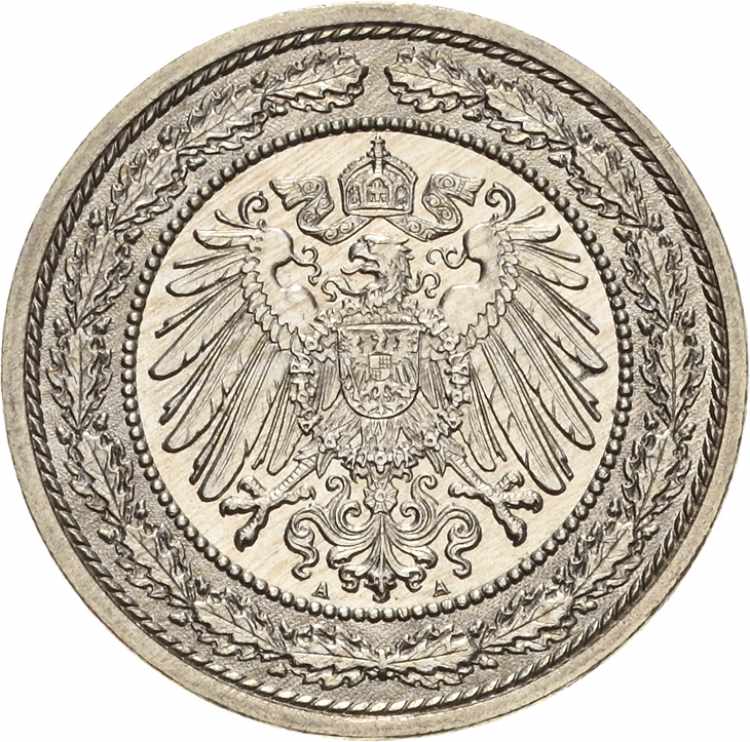 Kleinmünzen 20 Pfennig 1890 A  ... 